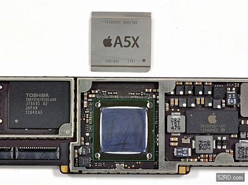 苹果A5X核心图真相:45nm工艺 面积堪比