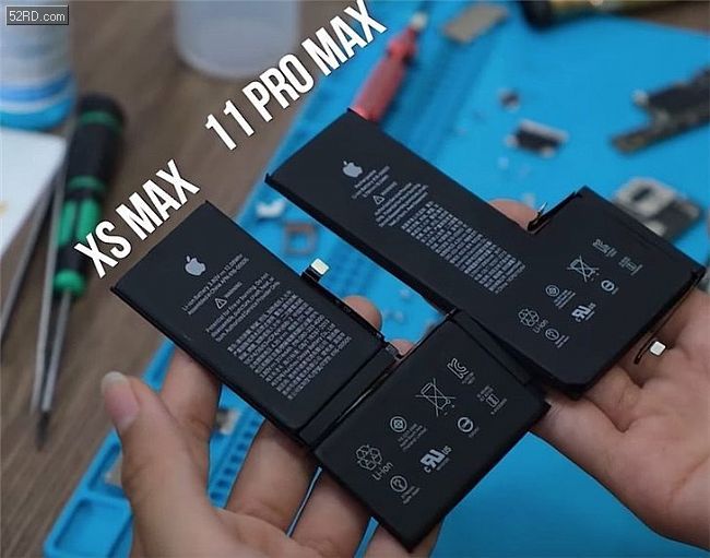 苹果iphone 11 pro max全球首拆:电池明显变厚